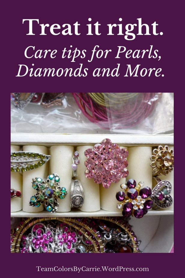 Care tips for pearls, diamonds and more