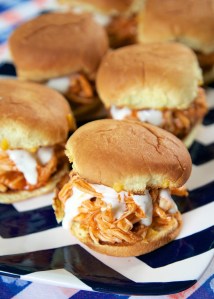 buffalo chicken sliders
