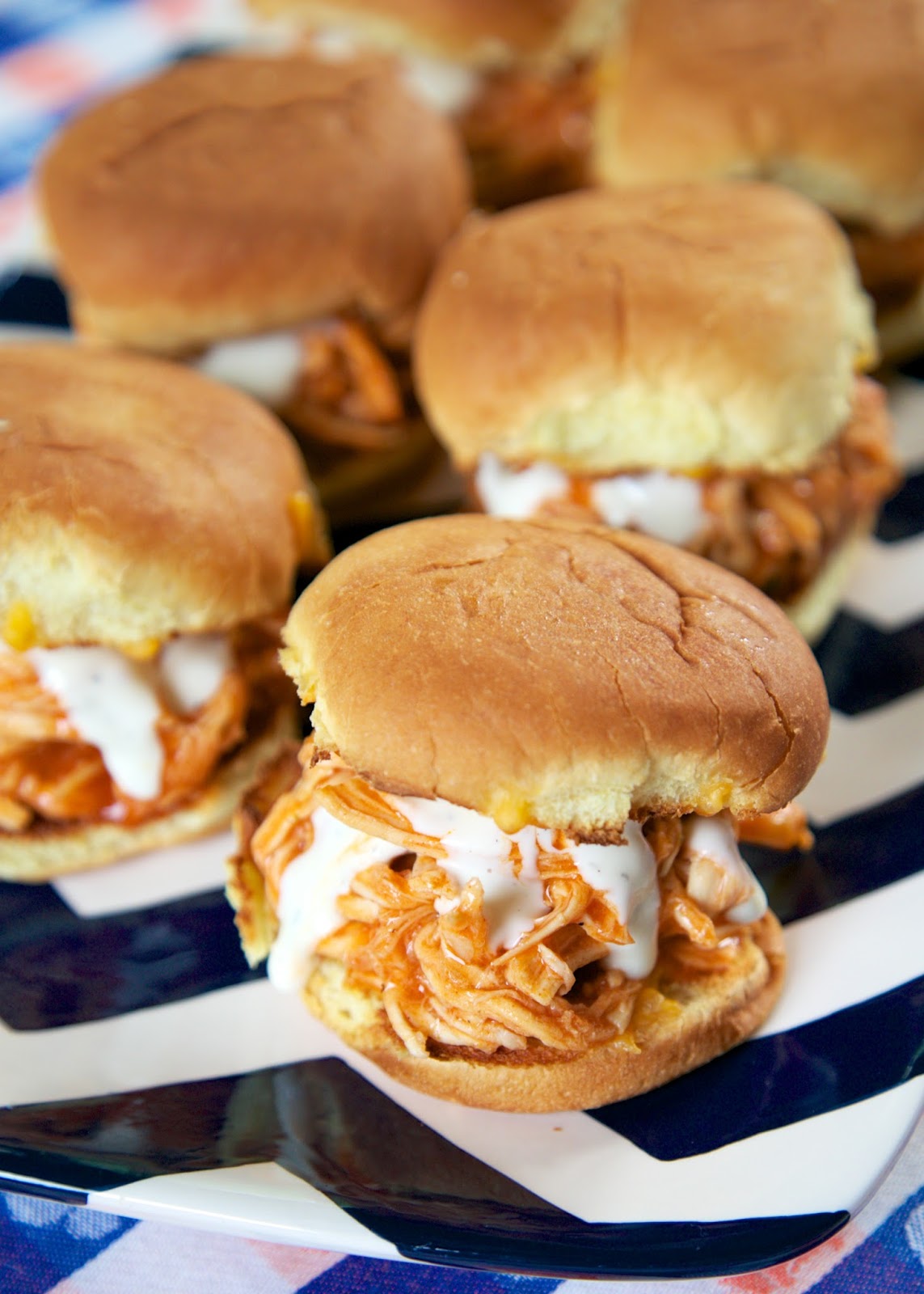 buffalo chicken sliders