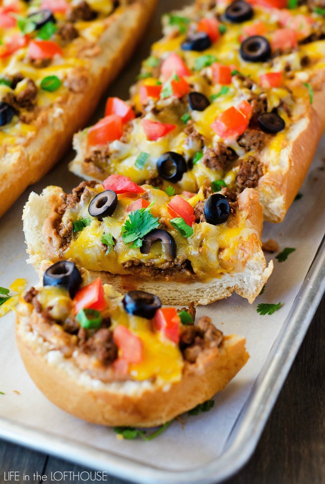 Taco French Bread Pizza