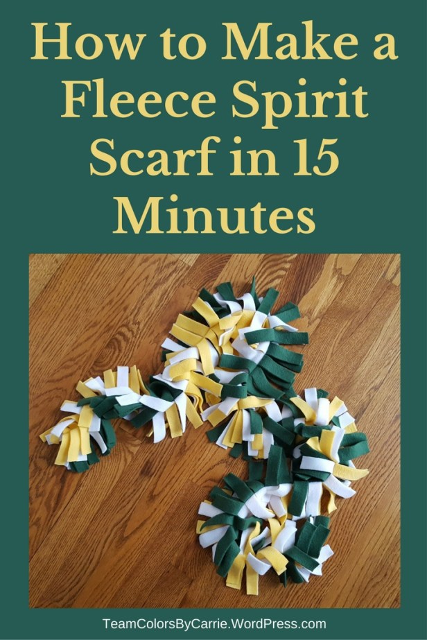 How to Make a Fleece Spirit Scarf in 15 Minutes