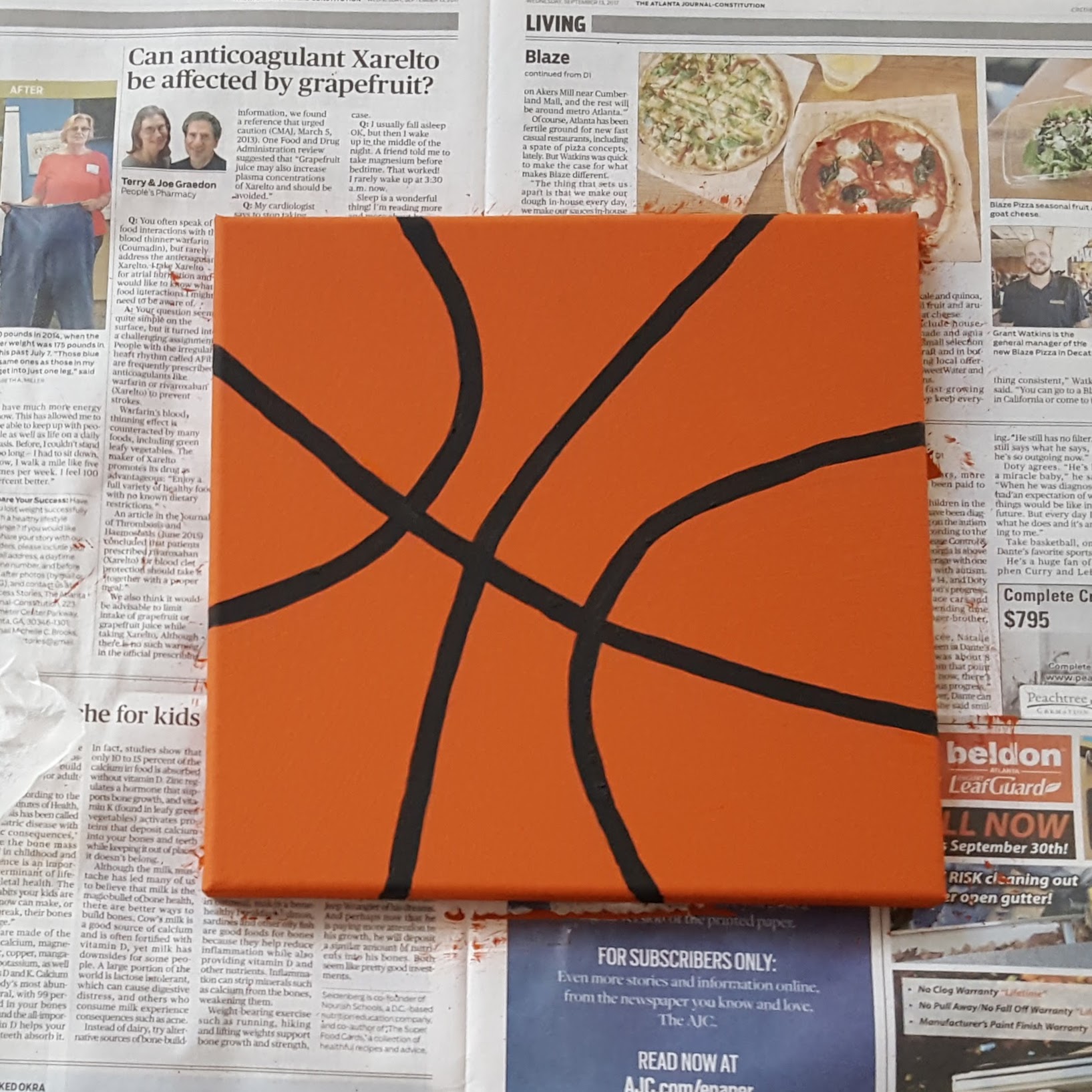 How to Create Amazing Sports Decor for Your Walls – Part 3 Basketball – Team Colors By Carrie