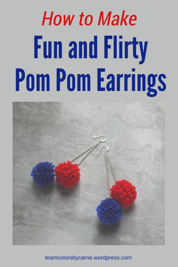How to Make Fun and Flirty Pom Pom Earrings (2)