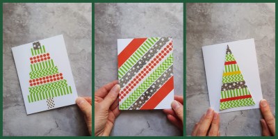 DIY Washi Tape Christmas Cards
