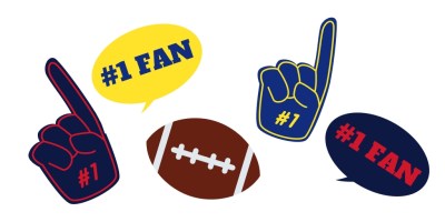 Football Party Photo Booth Props