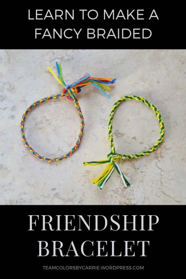 Fancy braided friendship bracelets made using the Kumihimo technique