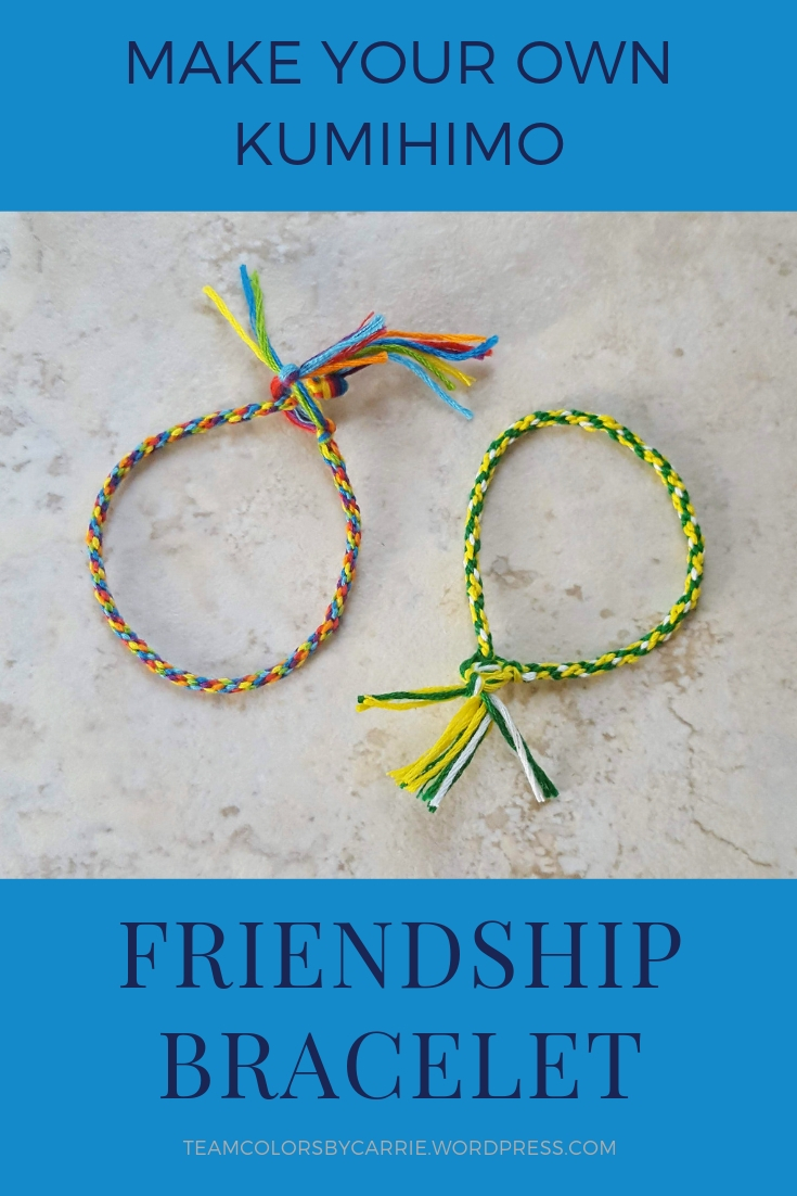 Kumihimo braided friendship bracelets