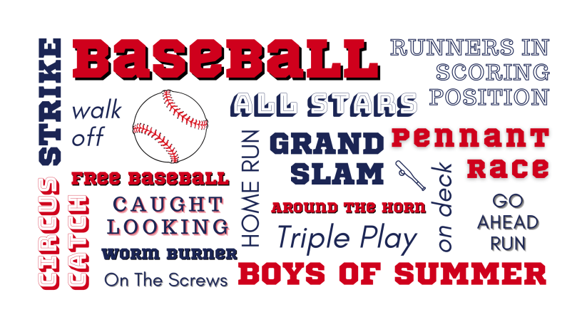 Baseball themed subway art